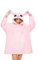 LeaveLive Niedliche Tier-Decke, Hoodie, übergroße Sherpa, weich, warm, bequem, Plüsch, Halloween-Kostüme, Loungewear, Pinkangle, Einheitsgröße