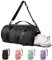 KYYLZ Sporttasche für Damen und Herren Reisetasche mit Schuhfach und Nassfach,33L Weekender Tasche Trainingstasche Schwimmtasche Fitnesstasche Handgepäck Tasche Rucksack für Sport Yoga Urlaub Schwarz
