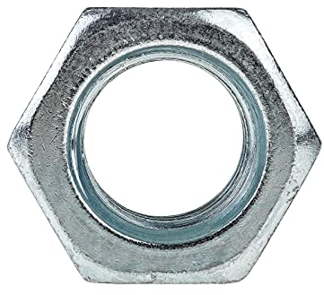 Mannibest M10 Muttern, Sechskantmuttern M10, DIN 934 / ISO 4032, Stahl Verzinkt, Muttern M10, Legierter Stahl, Außensechskant, 19x17x8mm, (Gewinde: M10; Menge: 50 St.)