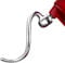 Gdrtwwh Gancio per impasto in acciaio inox per mixer KitchenAid da 5 e 6 litri, parti di ricambio, gancio per il pane, lavabile in lavastoviglie (sostituire KNS256CDH)