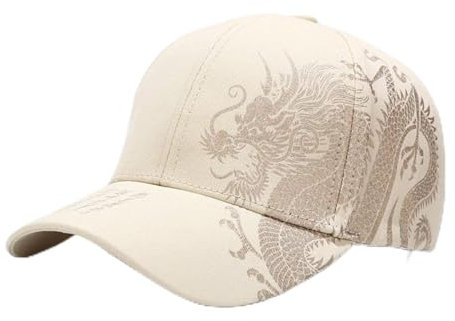 Baseball Cap Damen Basecap Kappe Herren Unisex Mütze Hut Baseballkappe Chinesische Art Drachen Hip Hop Street Dance Face Caps Für Frauen Männer Masculino Einstellbare Bei