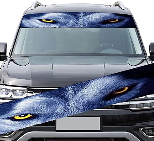 Auto Sonnenstreifen Vinyl Aufkleber Kreatives Augen Aufkleber Windschutzscheiben -Banner -Applique Aufkleber Für DIY Ihr Geliebtes Auto