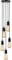 Calla - 230V E27 Vintage 5 Light Pendant - Matt Black