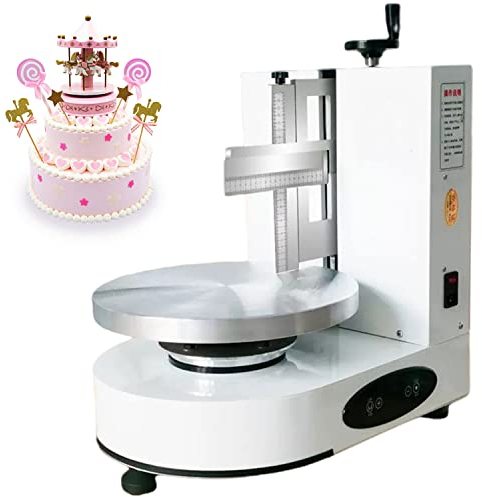 RETRIN Gâteau Plus Lisse,Réglable Spatules à Gâteau Grattoir à Gâteau Outil De Lissage,épandeur Automatique Gâteau d'anniversaire,épandeur Décoration Crème,équipement Cuisson,White