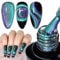 MIZHSE Cat Eye UV Gel Nagellack 9D Cateye Magnet Chamäleon Cateye UV Gel Magnetischer Cat Eye Gel Nail Polish UV Nagellack Glitzer Katzenaugen Nagellack Soak Off UV/LED mit 1 Magnet 10ml