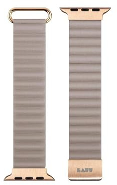 LAUT Novi Luxe, Armband für Apple Watch 38/40/41 mm, Kunstleder, beige