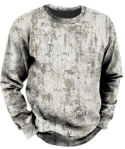 KONG JIMFAN Pullover Herren Mit Kapuze Druck Männer Langarm Langarm Pullover Pullover Für Paare Herren-Sweatshirt Herren Einfarbig Pullover Herren Sweatshirt Herren(Khaki,4XL)