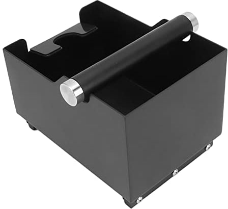 Coffee Ground Waste Bin, Coffee Knock Box, Coffee Tamper Container Coffee Powder Knock Box PTFE Steel Knock Stick Tampers Machine Accessories