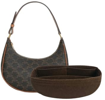 LinerLink Taschen-Organizer für Celine AVA Hobo-Tasche (Braun, Stil B: seitlicher Reißverschluss)