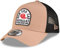 New Era State Patch Trucker Adjustable Beige Schwarz, Size:OneSize