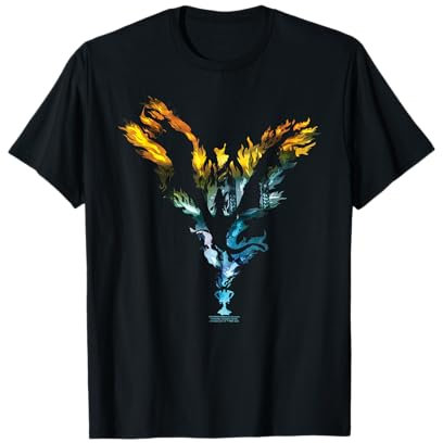 Harry Potter Goblet of Fire Dragon Colour Flames T-Shirt