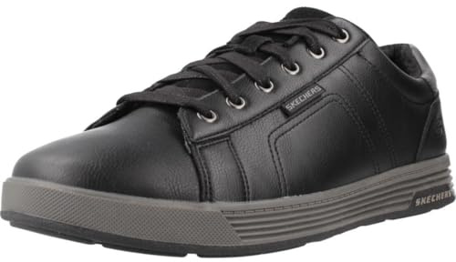 Skechers Men's Cavell Sparkman Sneaker, Black Synthetic, 9 UK
