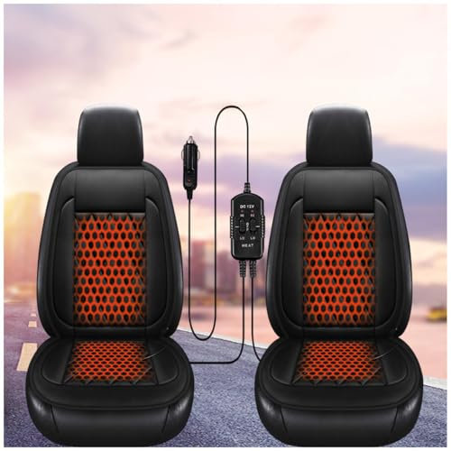 Wizvox Cojin Coche, Control Inteligente De Dos Niveles Fundas Asiento, Comodidad Profesional Calefacción para Coche, Invierno Y Otoño