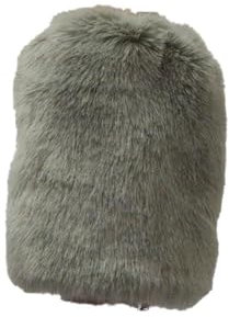 BrightGlow Faux Fur Leggings Women's Plush Leg Warmers Warm Socks Leg Warmers Sexy Faux Fur Fluffy Leg Warmers Boots Gaiters Faux Fur Furry Fuzzy Leg Warmers for Winter Outdoor, Light Grey #7, XL