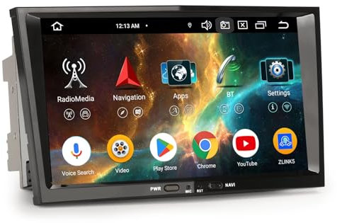 Erisin 8 Core 4GB+64GB Android 14 Autoradio per Opel Astra H Corsa C/D Meriva Vivaro Vectra Zafira GPS Navigatore Supporto senza fili CarPlay Android Auto WiFi 4G DSP Bluetooth 5.0 USB DAB+ CANBus 8