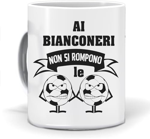 MOCHEIA SHOP Tazza tifoso Interista Milanista Calcio - Soccer - Serie A (non si rompono le ). Ceramica 350 ml. Idea Regalo
