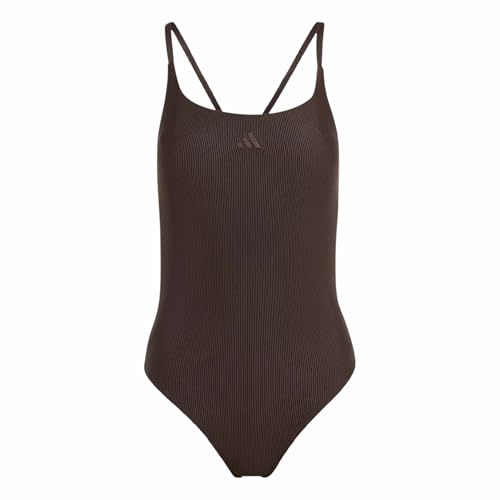adidas Women's Iconisea Ribbed Padded Badeanzug, dünne Träger