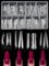 XIAOHEBAN 96 Piezas Tips Uñas Polygel Moldes Uñas Polygel Kit, 4 Estilos Tip Uñas Postizas Extensión de Poli Gel Dual Nail Forms para Extensión de Uñas, Para Manicura y DIY Nail Art at Home