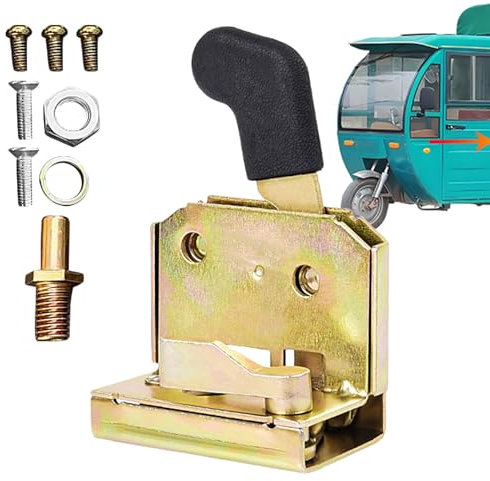 Serratura per porta trattore – Maniglia per porta ad alte prestazioni, una serratura universale per veicolo | Metallo – Porta – Componenti hardware per carrelli elevatori – Cabina a tre ruote,