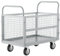 Plattformwagen 1134 kg Traglast, Transportwagen mit Verstellbarer, Gitterwagen Rollwagen 995x600x940 mm, 4 Rollen mit 2 Feststellbremsen | für Drahtgitterkörbe