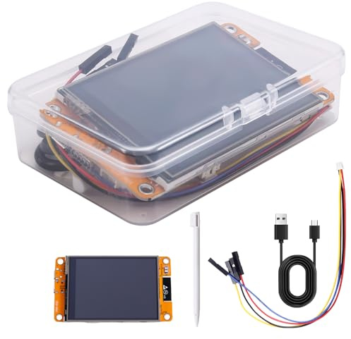 Fangxuee ESP32 Development Board WiFi Bluetooth 2.8-Inch Smart Display TFT Module Touch Screen, Dual-Core CPU, Up to 2484MHZ