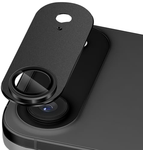 SumRioo Kameraschutz für iPhone Air, Keine Blitzstörung, Schwarz | Kamera Linse Schutzfolie, 9H Gehärtetes Glas, Matt Metallplatte, Kratz & Stoßfest, HD Klar, Hüllenkompatibel