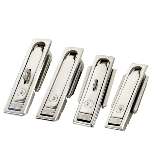 MS712 Plane Lock 316 Stainless Steel Ms713 with Hanging Optical Cable Junction Box Communication Cabinet Lock 1Pcs(A1180-2 with Hook)