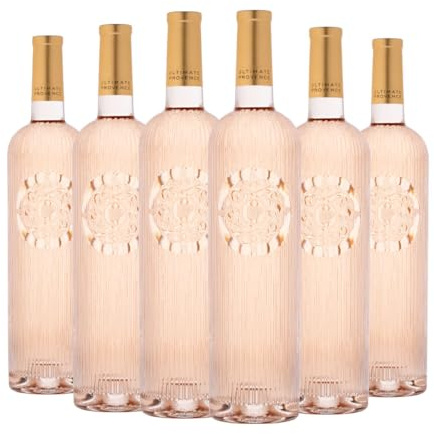 Ultimate Provence - Rosé Wine Côtes de Provence AOP - Syrah, Cinsault, Grenache Noir, Rolle (Vermentino) - Fresh & Fruity - Vegan - Perfect for Celebrations - Case of 6 x 75cl Bottle