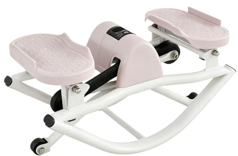 Rocking Fitness Stepper – Tragbarer, kompakter Bauchmuskeltrainer | Bauchmuskel-Bein-Workout-Step-Wippe – für Zuhause, Fitnessstudio, Büro, Wohnheim, Wohnung