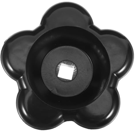 CLISPEED Accessoire de Vanne Industrielle Volant et Poignée en Bakélite Noire, Mécanisme de Valve pour Robinet et Radiateur, Pièce Polyvalente pour Applications Commerciales et