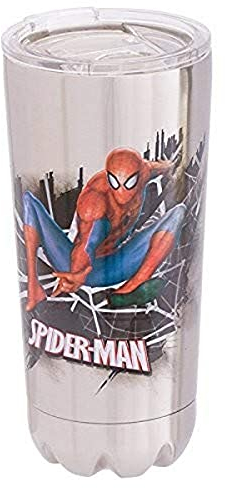 Vandor 26509 Marvel Spider-Man Gobelet de voyage sous vide en acier inoxydable 567 ml