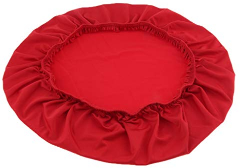 Fenteer Rund Stretch Stuhlbezug Stuhlhusse Stuhlüberzug Husse für Stuhl Hocker - rot