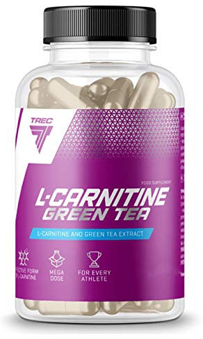 Trec Nutrition L-Carnitine + Green Tea | Brûleur de graisse non stimulant | Perte de poids | Pilules minceur | Réduction des tissus adipeux (180 gélules)