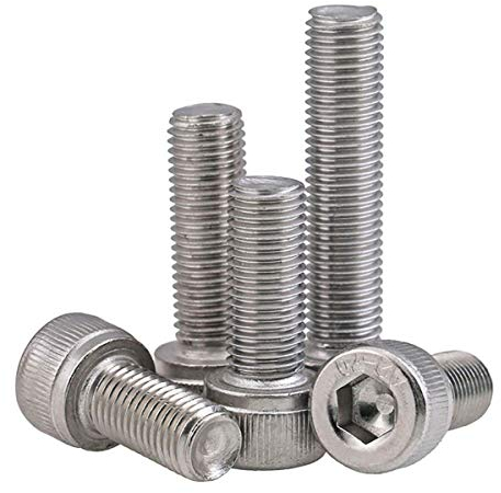 1-5pcs M6 / M8 / M10 304 Edelstahl-Feingewinde Hex Sechskant Cap Head Screw Pitch 0,75/1,0/1,25 mm Befestigungsschrauben, M10X1.25X16 (2ST)