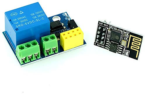 Paradisetronic.com ESP-01 ESP8266 WLAN-Modul mit Relais Shield, Automatisches Schalten, 5-12V, für Arduino, IoT, Smart Home Anwendungen