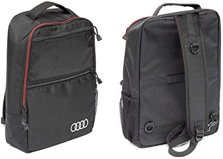 Audi 4KE071156A Tasche Rucksack Querträgertasche Elektroroller Ringe Logo Sling Bag, schwarz