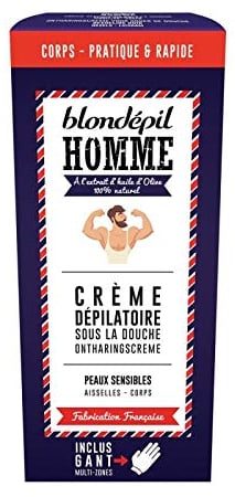 Blondepil Enthaarungscreme für Herren, empfindliche Haut, 200 ml