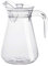 Cabilock Wasser Krug Saft Topf mit Deckel ?er Kalten Wasser Krug Karaffe Krug Iced Tee Krug Klar Kunststoff Krug W?rme Best?ndig Borosilikatglas Krug für Saft Kaffee 1L