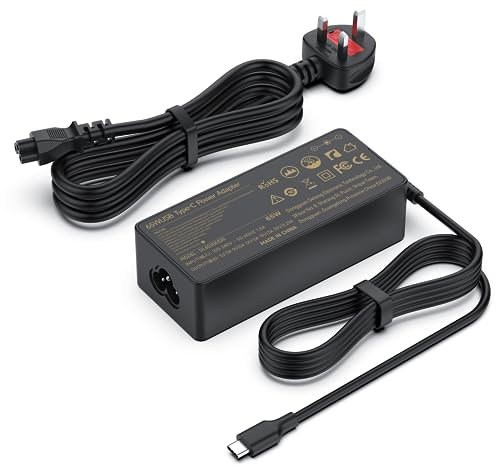 65W USB C Laptop Charger for Dell Latitude 7210 7310 5520 5320 7410 7420 5420 9510 7320 9410 5410 5520 5320 2-in-1 Chromebook 3100 5190 3400 3380 XPS 13 9350 9360 9365 9370 9380 Power Supply Charger