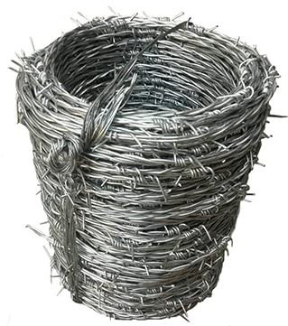 Alambre espino galvanizado 4/13/15 rollo 100 m