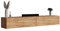 Planetmöbel West TV-Schrank, Fernsehtisch 200 cm lang, TV-Board hängend oder stehend, Fernsehschrank für Wohnzimmer, 2X TV Möbel 37,8 x 100 x 30 cm, Gold Eiche