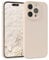 EAZY CASE - Custodia in silicone per iPhone 14 Pro Custodia morbida protettiva con protezione della fotocamera Protezione sottile Premium Cover TPU Telefono Bumper in Beige