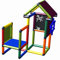 Move and stic Leon Spielhaus und Motoriktrainer mit Lenkrad, Telefon und Maltafel 6595
