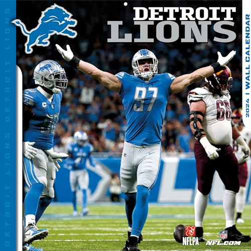Detroit Lions 2024 12x12 Team Wall Calendar
