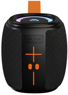 Mobitel POP Portable Bluetooth Speaker 5W Wireless | LED RGB Light Modes, IPX4 Water Resistant, Bluetooth 5.4, USB TF Card Support TWS Stereo, 1200 mAh Battery Type-C Charging