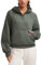 CRZ YOGA Felpe con Cappuccio a Mezza Zip da Donna Foderate in Pile con Fori per i Pollici Verde Militare Chiaro 44