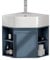 Lavandini Ad Angolo Per Bagno, Lavabo Ad Angolo Su Piedistallo, Mobile Da Bagno Con Rubinetto E Scarico, Set Di Mobili A Parete Per Piccoli Spazi, Per Piccoli Spazi, Mobiletto Sospeso A Parete ( Color