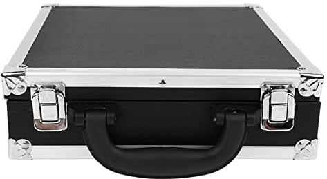 LenTLy 16 Balls Box Carrying Case, Pool Balls Carrying Case With Handle And Foam Filled Interior And 2 Stainless Steel Latches Accessory For Billiard Players 30x27x9cm