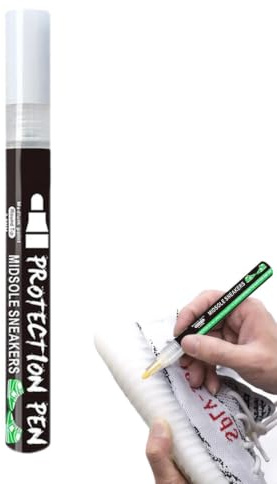 SENZZ White Sneaker Paint, White Shoe Polish for Trainers | Effective Shoe Marker for Restoring Midsole, Shoe Paint to Remove Scratches