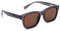 Polarised Wayfarer Sunglasses - Cowal Dusk - 100% UV Protection - Stylish & Trendy - Durable & Lightweight Frame - Single Shade Lens - Suitable for Driving - Designed for Men - Black & Brown